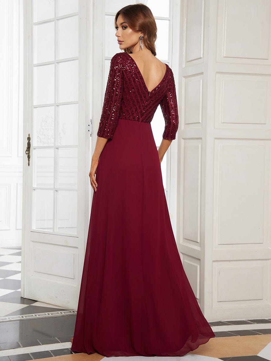 Burgundy Concert Dresses #style_EP00751BD