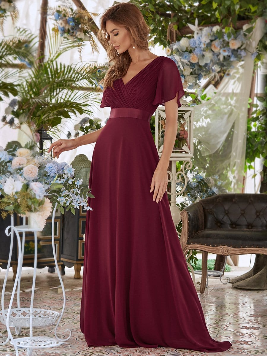 Burgundy Concert Dresses #style_EP09890BD